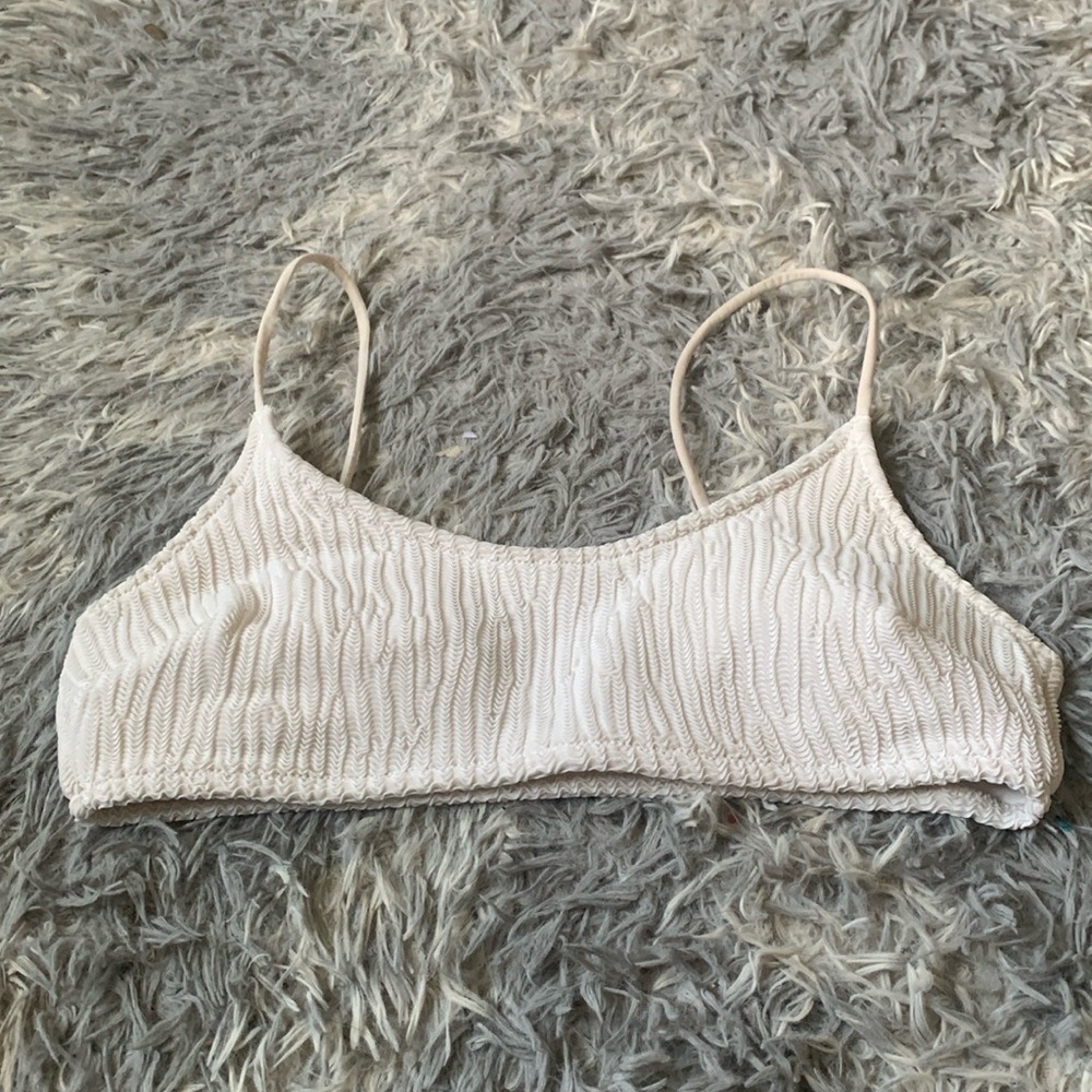 H&M M white swim top